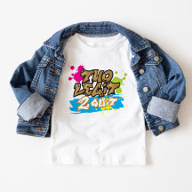 Neon Colors Two Legit 2 Quit Toddler T Shirt