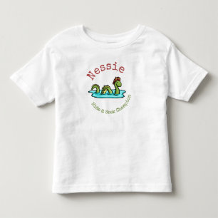 Camiseta Infantil Nessie, o monstro do Ness Loch, o campeão de Ocul