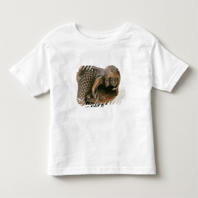 Camiseta Infantil Netsuke esculpida em forma de sereia (Frente)