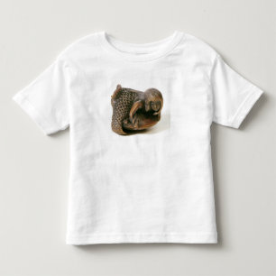Camiseta Infantil Netsuke esculpida em forma de sereia
