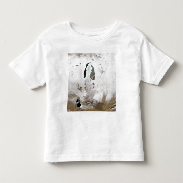 Camiseta Infantil Neve ao redor do Mar de Aral (Frente)