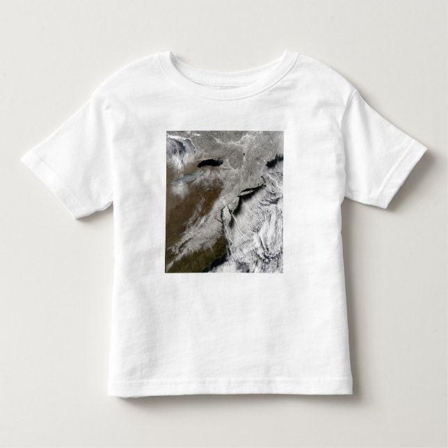 Camiseta Infantil Neve no nordeste dos Estados Unidos (Frente)