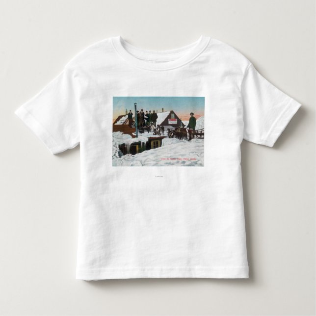 Camiseta Infantil Neve sobre a casa TopsNome, AK (Frente)