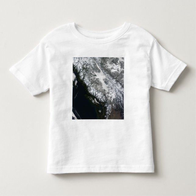 Camiseta Infantil Nevoeiro e neve na Colúmbia Britânica (Frente)