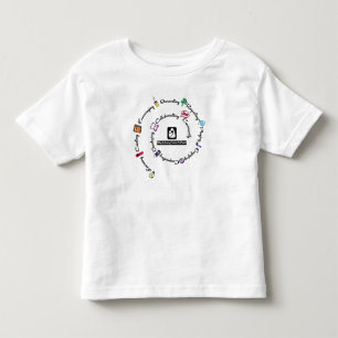 Camiseta Infantil New School Color Spiral T-shirt Toddler, Blacksbur