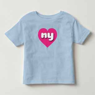Camiseta Infantil New York Hot Pink Heart - Amor