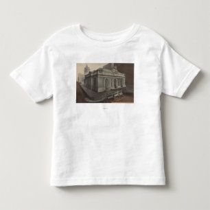 Camiseta Infantil New York, NY - opinião central grande da estaçã