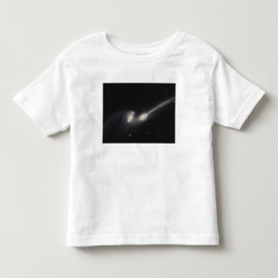 Camiseta Infantil NGC 4676, igualmente conhecido como as galáxias