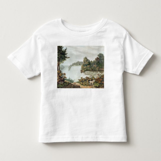 Camiseta Infantil Niagara Falls, da ilha da cabra (Frente)
