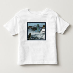 Camiseta Infantil Niagara Falls Poster