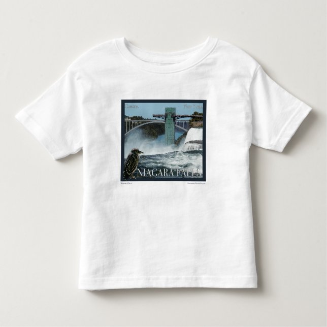 Camiseta Infantil Niagara Falls Poster (Frente)