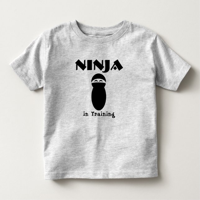 Camiseta Infantil Ninja no treinamento (Frente)