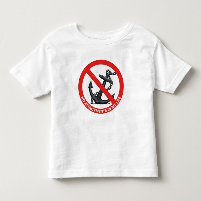 Camiseta Infantil No attachments in my life (Frente)