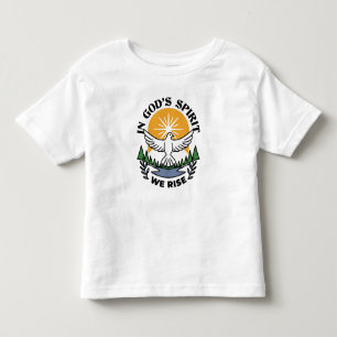 Camiseta Infantil No espírito de Deus que levanta - fé e liberdade