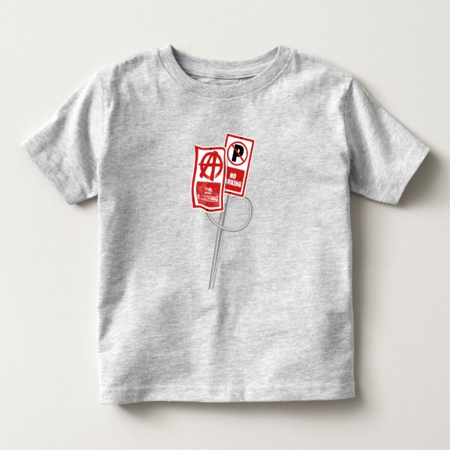 Camiseta Infantil No parking anarchy sign (Frente)