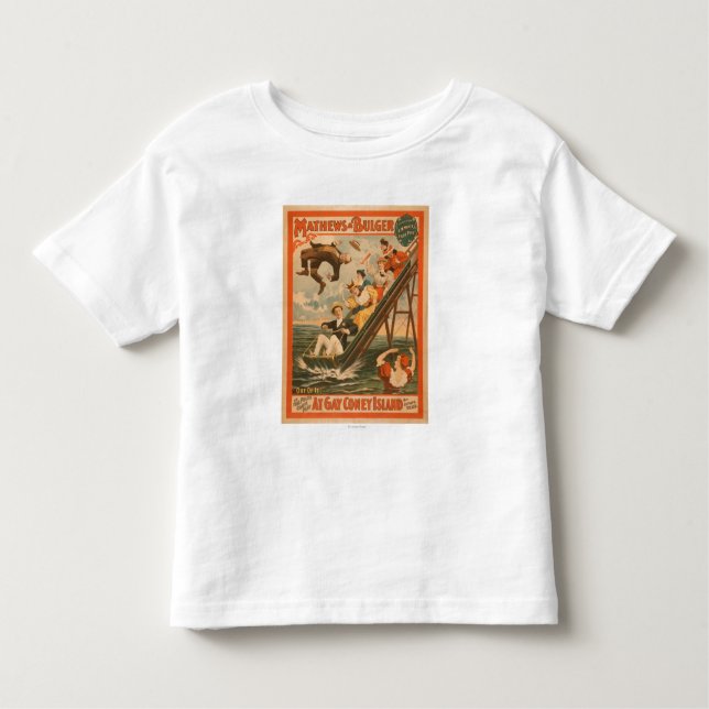 Camiseta Infantil "No poster #2 da comédia musical de Coney Island (Frente)