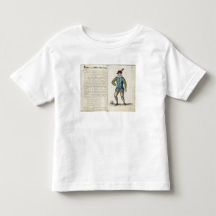 Camiseta Infantil Nobre que joga o futebol, Venetian (manuscrito)