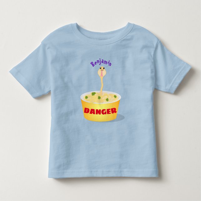 Camiseta Infantil Nódulos bonitos cobra ilustram humor com ilustraçã (Frente)