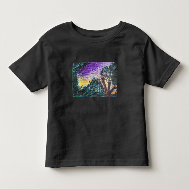 Camiseta Infantil Noite Roxa (Frente)