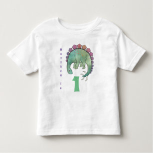 Camiseta Infantil Nome adicional e idade do primeiro aniversario do