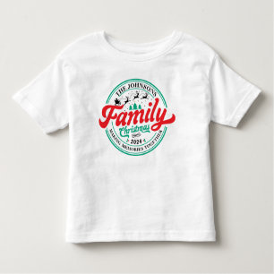 Camiseta Infantil Nome Correspondente do Grupo de Natal da Família P