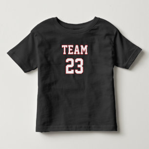 Camiseta Infantil Nome da Equipe Personalizado Número de Jersey Infa