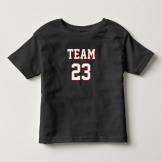 Camiseta Infantil Nome da Equipe Personalizado Número de Jersey Infa