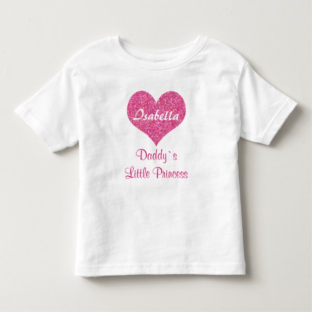 Camiseta Infantil Nome do Bebê Personalizado da Princesa Princesa Ro (Frente)