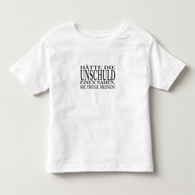 Camiseta Infantil Nome do Der Unschuld (Frente)
