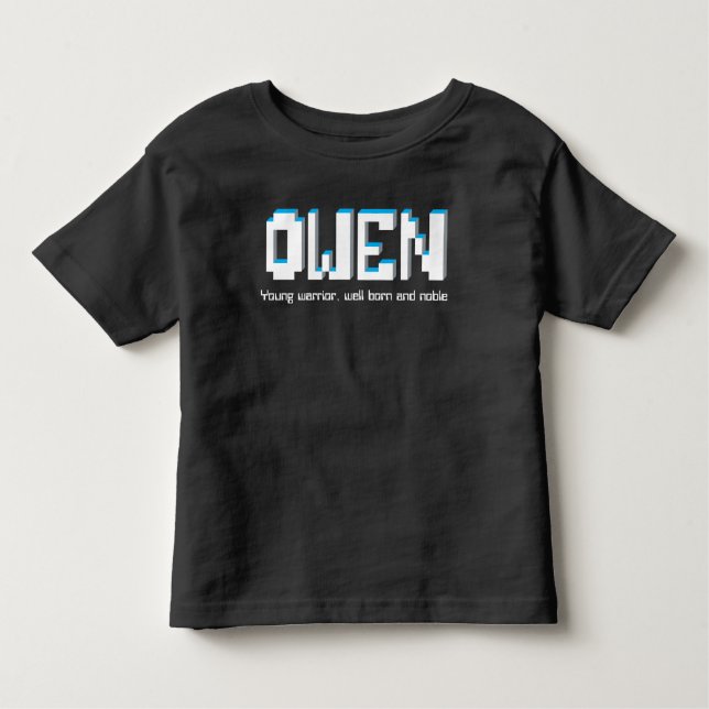 Camiseta Infantil Nome dos garotos Owen e que significa texto de pix (Frente)