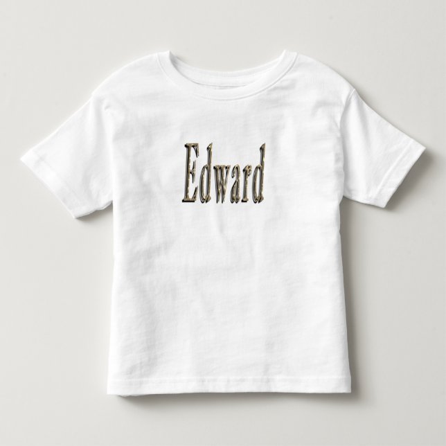 Camiseta Infantil Nome Edward, (Frente)