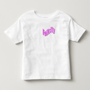 Camiseta Infantil Nome Felicity Em Rosa,