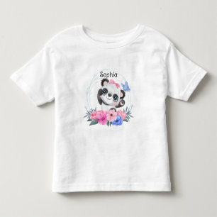 Camiseta Infantil Nome Personalizado de Flower da Flor do Bebê Cugad