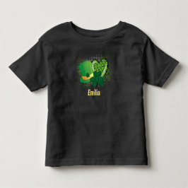Camiseta Infantil Nome Personalizado Dia de São Patrício Trevo de Tr