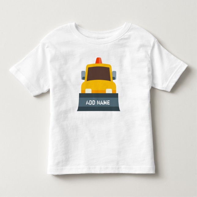 Camiseta Infantil Nome Personalizado do Fluxo de Neve (Frente)
