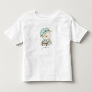 Camiseta Infantil Nome Personalizado do Urso de Teddy