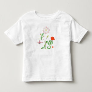 CAMISETA INFANTIL NOME PERSONALIZADO DOS TODLERS DE CAMADA T POPPY