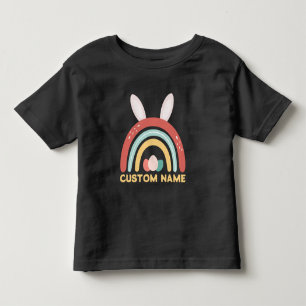 Camiseta Infantil Nome Personalizado Páscoa Cotovelo Coelhinho de Ov