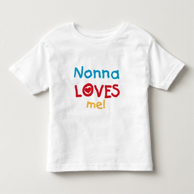 Camiseta Infantil Nonna ama-me t-shirt e presentes (Frente)