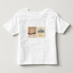 Camiseta Infantil Norte Navio a vapor Empresa