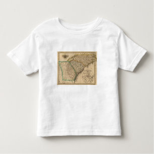 Camiseta Infantil North Carolina, South Carolina, Geórgia