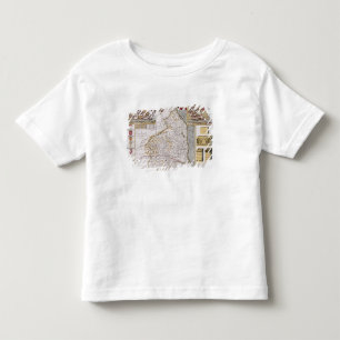 Camiseta Infantil Northumberland, gravado por Jodocus Hondius