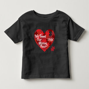 Camiseta Infantil Nós encontramos nossa parte faltante - coração 