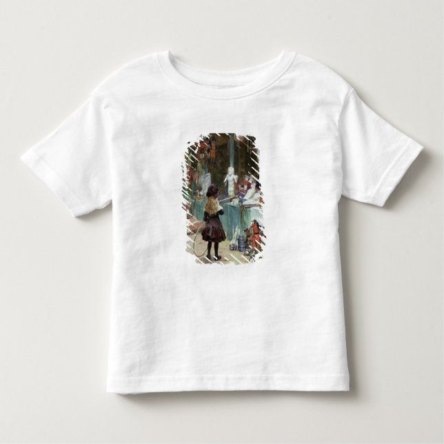 Camiseta Infantil Nos jardins de Champs-Elysees, c.1897 (gouache (Frente)