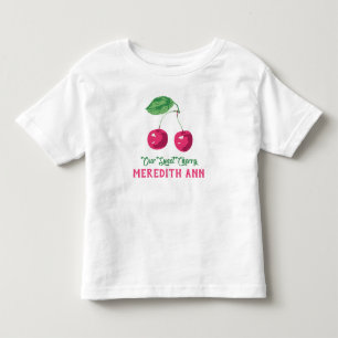Camiseta Infantil "Nossa Cereja Doce" Nome Personalizado