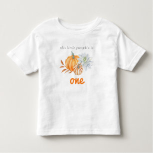 Camiseta Infantil Nossos Pequenos primeiros aniversarios De Abóbora 