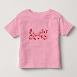 Camiseta Infantil Notas de Amor_