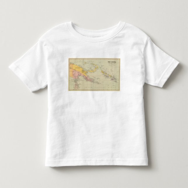 Camiseta Infantil Nova Guiné e Solomon Island (Frente)