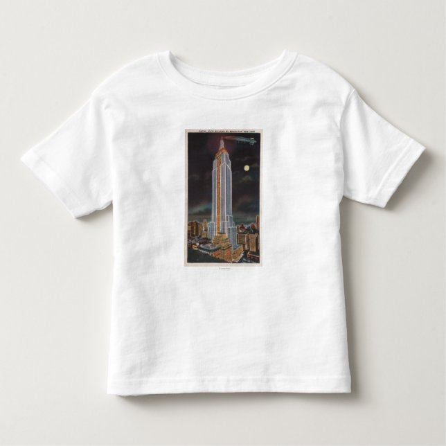 Camiseta Infantil Nova Iorque, estado Bldg de NYEmpire dentro (Frente)