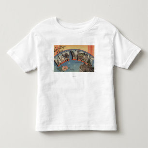 Camiseta Infantil Nova IorqueGrande Letra CenasEstado de Nova Iorque